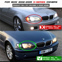 Thumbnail for Spyder BMW E46 3-Series 02-05 4DR Projector Headlights 1PC LED Halo Blk PRO-YD-BMWE4602-4D-AM-BK