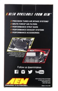 Thumbnail for AEM Dryflow Air Filter - Round Tapered - 2.75in Flange ID x 5.5in Base OD x 4.75in Top OD x 7.5in H