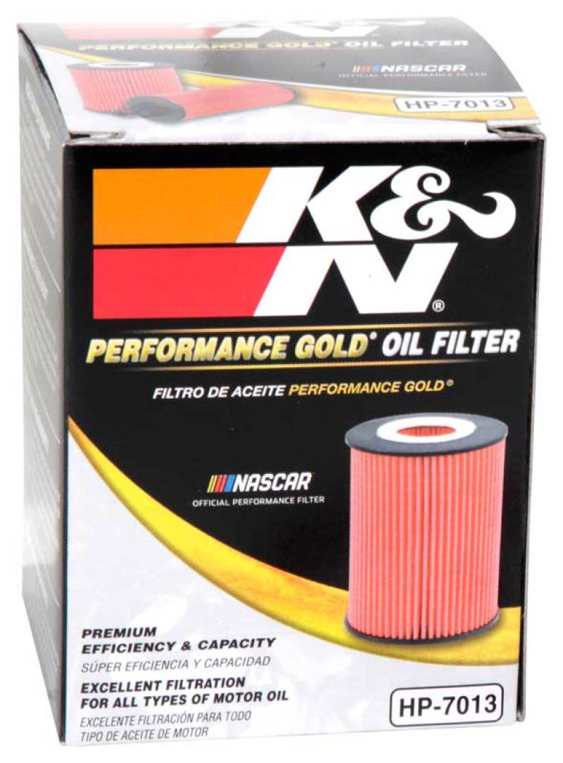 K&N 07-09 Mazdaspeed3 Performance Gold Oil Filter (OEM style cartridge filter)