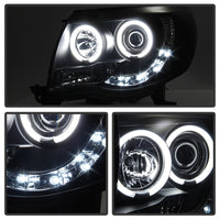 Thumbnail for Spyder Toyota Tacoma 05-11 Projector Headlights CCFL Halo LED Blk Smke PRO-YD-TT05-CCFL-BSM