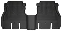 Thumbnail for Husky Liners 19-24 Jeep Wrangler JLU WeatherBeater Second Row Black Floor Liners