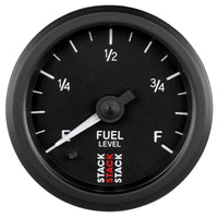 Thumbnail for Autometer Stack Instruments 52mm 0-280 Ohm Programmable Pro Stepper Motor Fuel Level Gauge - Black