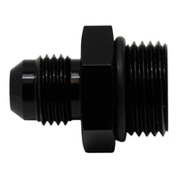 Thumbnail for DeatschWerks 8AN ORB Male to 6AN Male Flare Adapter (Incl O-Ring) - Anodized Matte Black