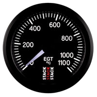 Thumbnail for Autometer Stack 52mm 0-1100 Deg C Pro Stepper Motor Exhaust Gas Temp Gauge - Black