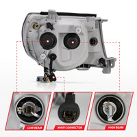 Thumbnail for ANZO 2005-2011 Toyota Tacoma Projector Headlights w/ Halo Black