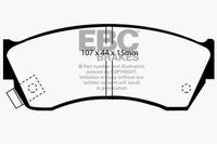 Thumbnail for EBC 97-01 Chevrolet Metro 1.3 Greenstuff Front Brake Pads