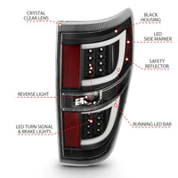 Thumbnail for ANZO 2009-2013 Ford F-150 LED Taillights Black