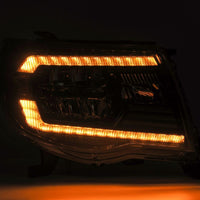 Thumbnail for AlphaRex 05-11 Toyota Tacoma LUXX Crystal Headlights Plank Style Chrome w/Activation Light/DRL