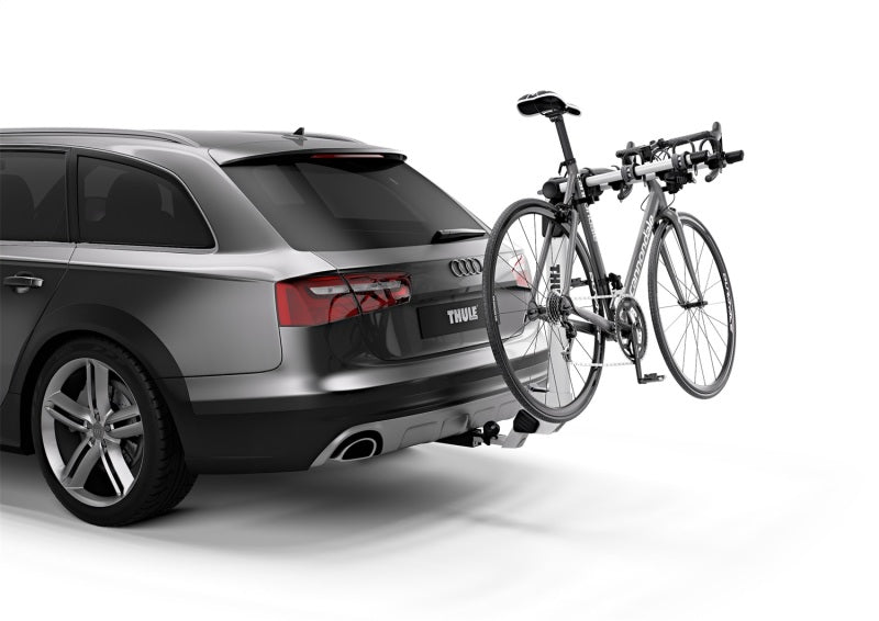 Thule Helium Pro 3 - Hanging Hitch Bike Rack w/HitchSwitch Tilt-Down (Up to 3 Bikes) - Silver