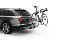 Thumbnail for Thule Helium Pro 3 - Hanging Hitch Bike Rack w/HitchSwitch Tilt-Down (Up to 3 Bikes) - Silver