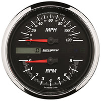 Thumbnail for Autometer Pro-Cycle Gauge Tach/Speedo 4 1/2in 8K Rpm/120 Mph Black
