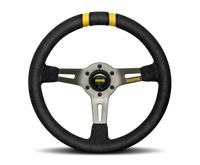 Thumbnail for Momo MODDRIFT Steering Wheel 330 mm -  Black Suede/Anth Spokes/2 Stripes