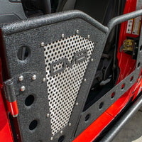 Thumbnail for DV8 Offroad Jeep 18+ Wrangler JL / 20+ Gladiator JT Front Rock Doors w/ Perforated Aluminum Mesh