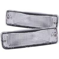 Thumbnail for ANZO 1989-1995 Toyota Pickup Euro Parking Lights Chrome w/ Amber Reflector