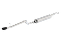 Thumbnail for Borla 12-16 Jeep Wrangler V6 4WD Dirt Sport Cat-Back 2.5in Single Square Rolled Angle Cut Rear