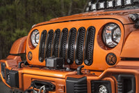 Thumbnail for Rugged Ridge Grille Inserts Perforated 07-18 Jeep Wrangler