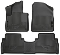 Thumbnail for Husky Liners 2016 Kia Sorento WeatherBeater Combo Black Floor Liners