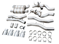 Thumbnail for AWE SwitchPath Catback Exhaust for BMW G8X M3/M4 - Chrome Silver Tips