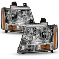 Thumbnail for ANZO 2007-2014 Chevy TahOE Crystal Headlight Chrome Amber(OE)
