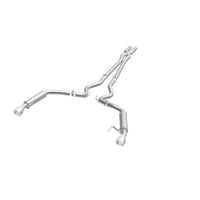 Thumbnail for MagnaFlow Cat Back, SS, 2.5in, Competition, Dual Split Polished 4.5in Tips 2015 Ford Mustang V6 3.7L
