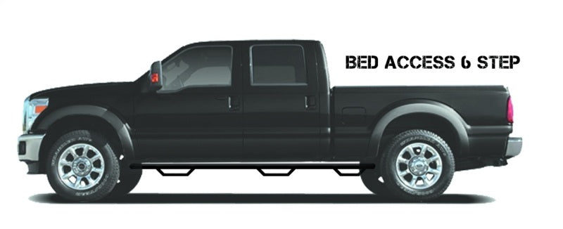 N-Fab Nerf Step 06-09 Dodge Ram 1500/2500/3500 Mega Cab 6.4ft Bed - Tex. Black - Bed Access - 3in