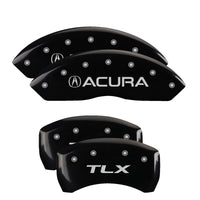 Thumbnail for MGP 4 Caliper Covers Engraved Front Acura Engraved Rear NSX Black finish silver ch