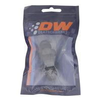 Thumbnail for DeatschWerks 8AN Male Flare to 8AN Male Flare Bulkhead Adapter (Incl Nut) - Anodized Matte Black
