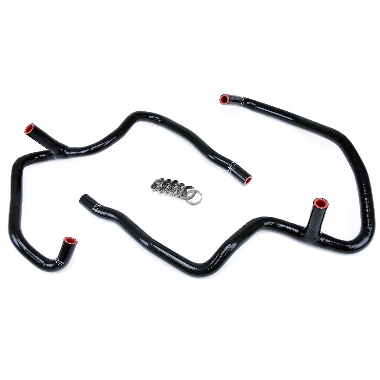 HPS Black Reinforced Silicone Heater Hose Kit Coolant for Jeep 06-10 Commander 5.7L V8 with Rear A/C