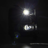 Thumbnail for AlphaRex 16-18 Chevy 1500HD LUXX LED Proj Headlights BK w/Seq Actvn Light / SeqSig (Req PN 810023)