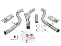 Thumbnail for aFe Atlas Exhaust 4in Dual DPF-Back Al Steel w/ Pol Tips 16-17 GM Diesel Truck V8-6.6L (td) LML