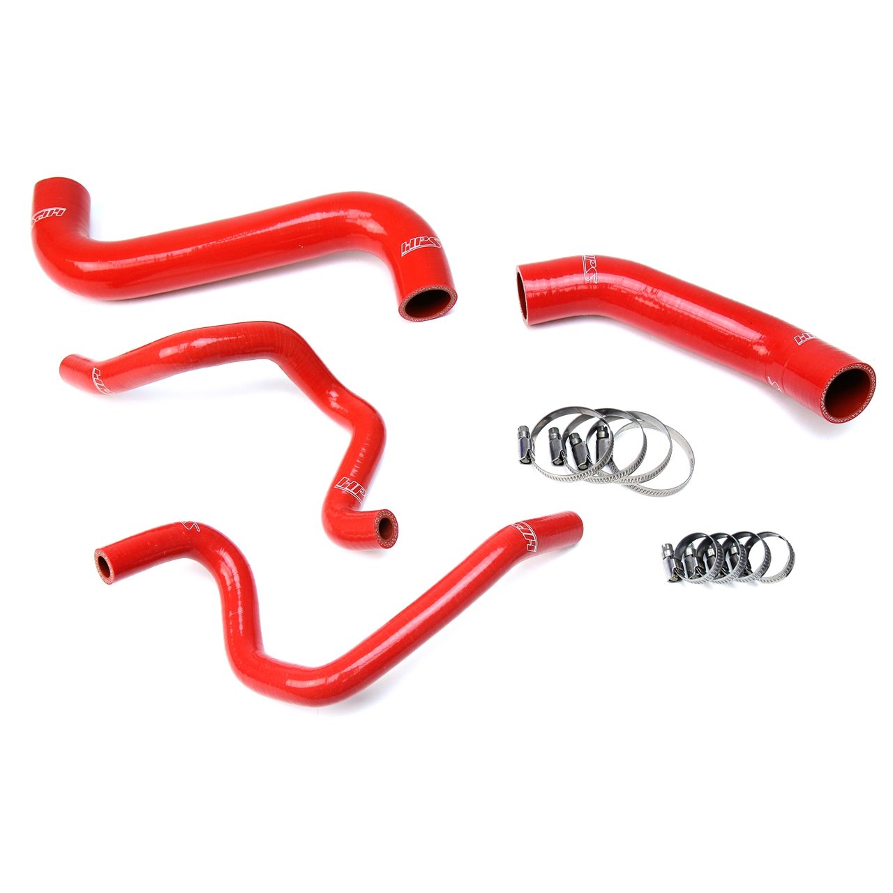 HPS Red Reinforced Silicone Radiator + Heater Hose Kit for Subaru 2003 Impreza 2.5L Non Turbo Left Hand Drive