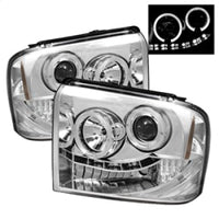 Thumbnail for Spyder Ford F250/350/450 Super Duty 05-07 Projector Headlights LED Halo- LED Chrm PRO-YD-FS05-HL-C