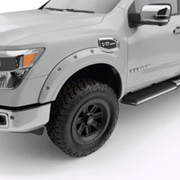Thumbnail for EGR 16+ Nissan Titan XD Bolt-On Look Color Match Fender Flares - Set - Blizzard