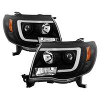 Thumbnail for Spyder Toyota Tacoma 05-11 V2 High-Power LED Headlights - Black PRO-YD-TT05PL-BK