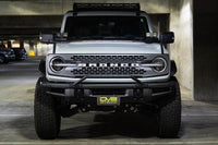 Thumbnail for DV8 Offroad 21-22 Ford Bronco Factory Front Bumper Licence Relocation Bracket - Front