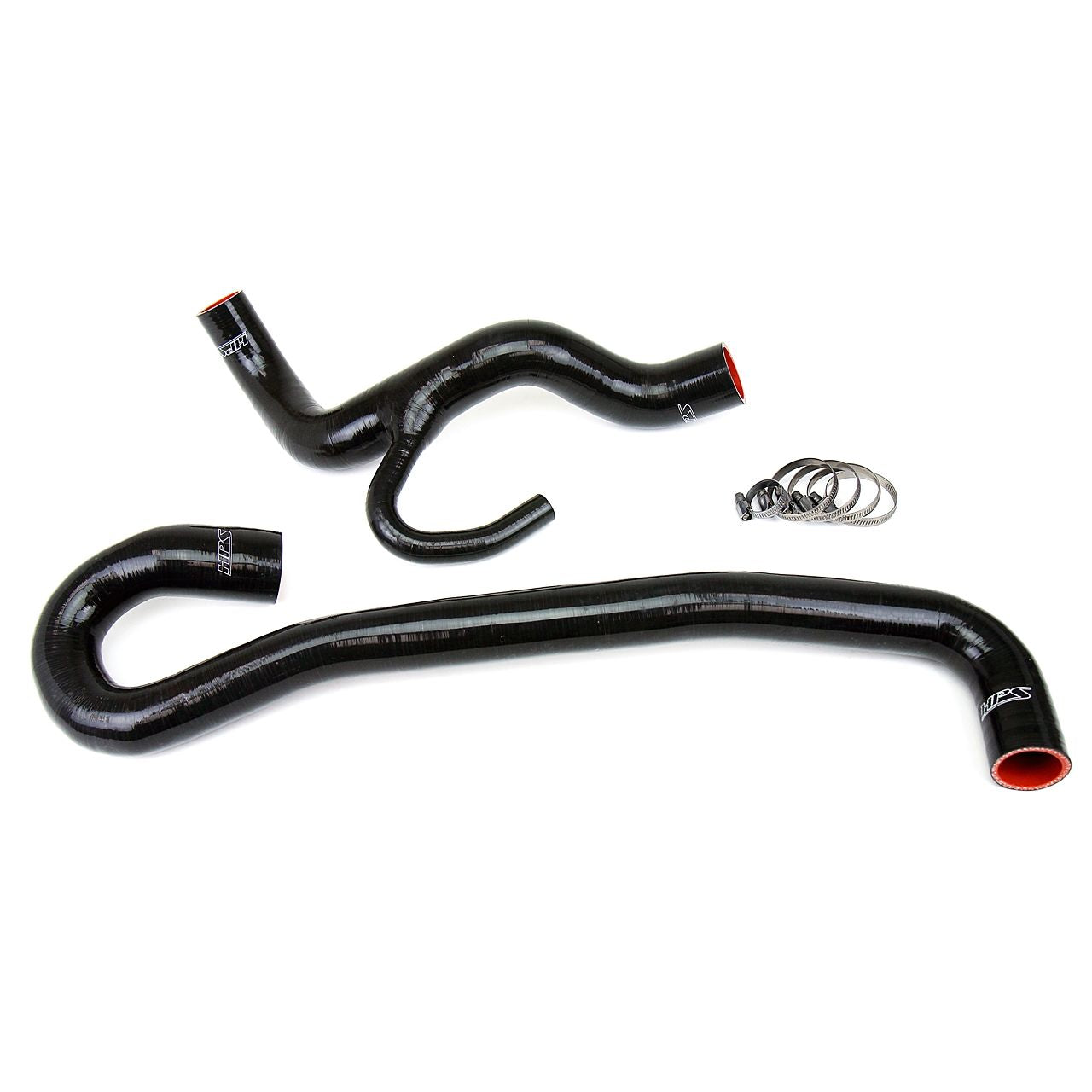 HPS Black Reinforced Silicone Radiator Hose Kit Coolant for Jeep 12-18 Grand Cherokee WK2 SRT8 6.4L