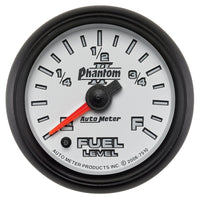 Thumbnail for Autometer Phantom II 52mm Full Sweep Electronic 0-280 ohm Fuel Level Programmable E-F Range Gauge