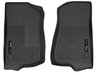 Thumbnail for Husky Liners 19-24 Jeep Wrangler JL/JLU WeatherBeater Front Row Black Floor Liners