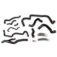 Thumbnail for HPS Black Reinforced Silicone Radiator and Heater Hose Kit Coolant for Mini 07-11 Cooper S R56 1.6L Turbo Automatic Trans
