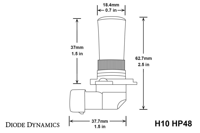 Diode Dynamics H10 HP48 LED - Cool - White (Pair)