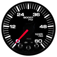 Thumbnail for Autometer Spek-Pro 52.4mm 0-60 PSI Digital Stepper Motor Boost Gauge