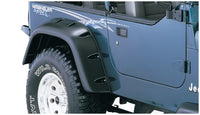 Thumbnail for Bushwacker 87-95 Jeep Wrangler Cutout Style Flares 2pc Cutting Optional Not Renegade - Black