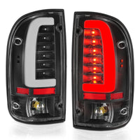 Thumbnail for ANZO 95-00 Toyota Tacoma LED Taillights Black Housing Clear Lens (Pair)