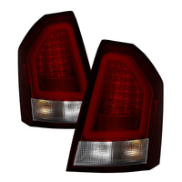 Thumbnail for Spyder Chrysler 300C 08-10 V2 Light Bar LED Tail Lights - Red Clear ALT-YD-C308V2-LED-RC