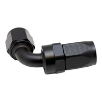 Thumbnail for DeatschWerks 8AN Female Swivel 90-Degree Hose End CPE - Anodized Matte Black