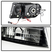 Thumbnail for Spyder Jeep Grand Cherokee 99-04 Projector Headlights LED Halo LED Black Smoke PRO-YD-JGC99-HL-BSM