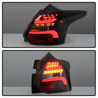 Thumbnail for Spyder 12-14 Ford Focus 5DR LED Tail Lights - Black Smoke (ALT-YD-FF12-LED-BSM)