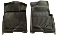 Thumbnail for Husky Liners 09-12 Ford F-150 Regular/Super/Super Crew Cab WeatherBeater Black Floor Liners