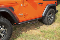 Thumbnail for Rugged Ridge Spartan Nerf Bar Textured Black 18-20 Jeep Wrangler JL 2 Door