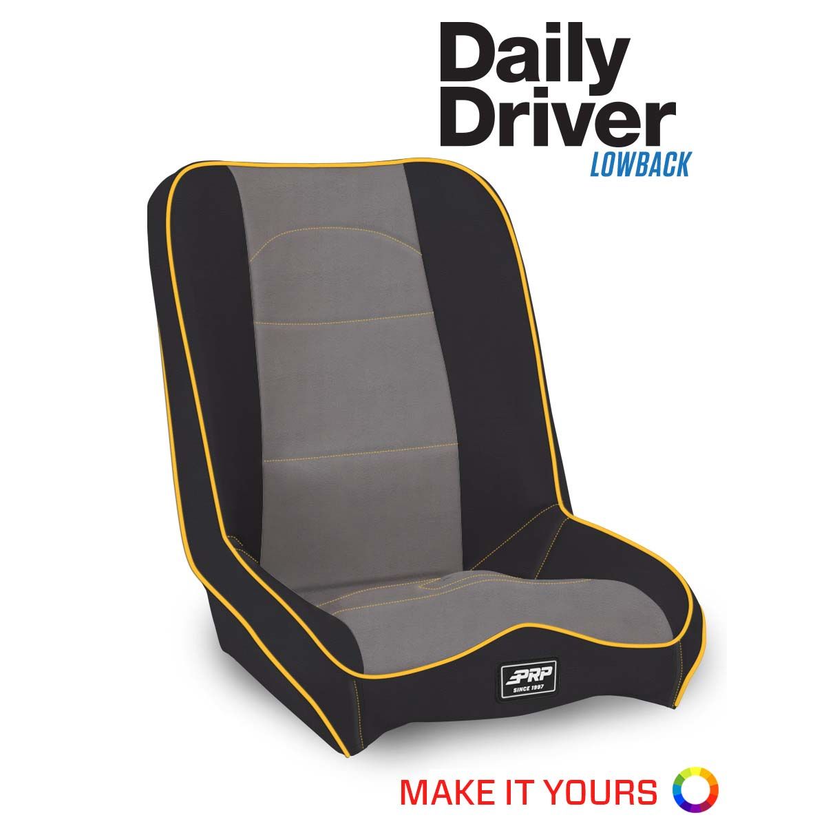 PRP Daily Driver Low Back Extra Wide Suspension Seat